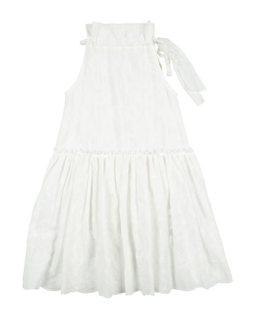 MaDilly White Kids' Dress Cotton