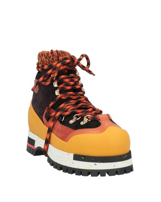 Chloé Orange Ankle Boots
