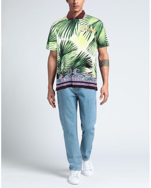 Just Cavalli Green Polo Shirt for men