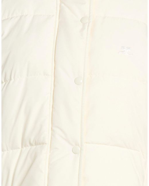 Courreges White Puffer Polyester