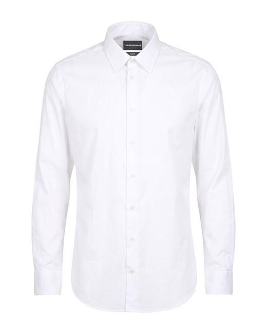 Emporio Armani White Shirt Cotton for men