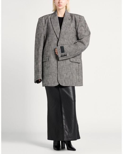 Abrigo Vetements de color Gray