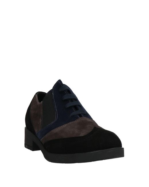 Daniele Ancarani Black Lace-up Shoes