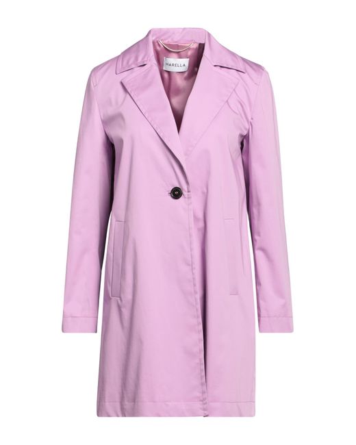 Manteau long et trench Marella en coloris Pink