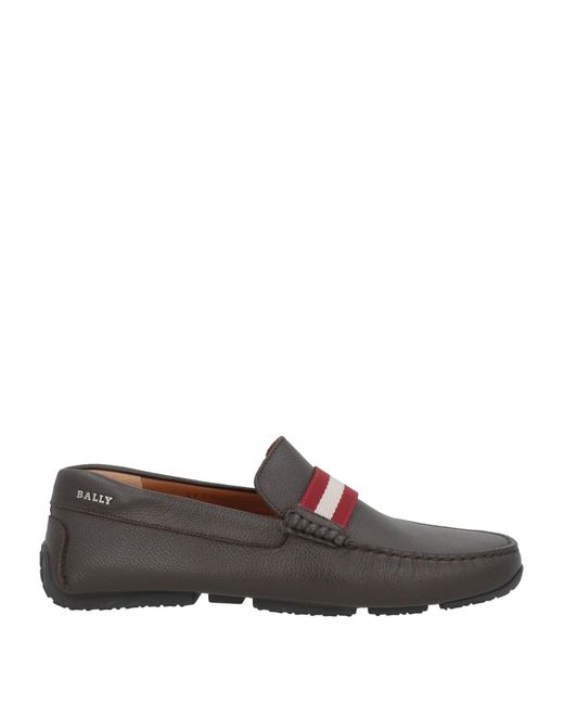 Bally Gray Dark Loafers Cow Leather for men