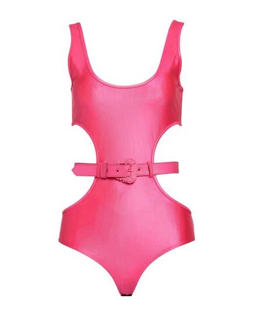 Versace Jeans Couture Pink Bodysuit Polyamide, Elastane