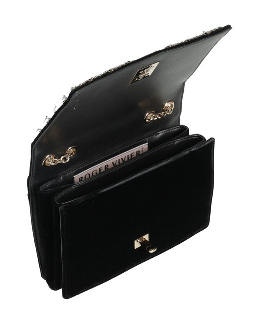 Roger Vivier Black Cross-Body Bag Textile Fibers