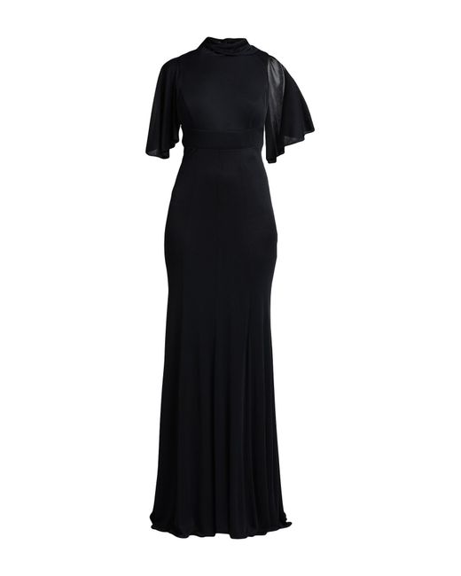 Givenchy Black Maxi Dress Viscose, Silk