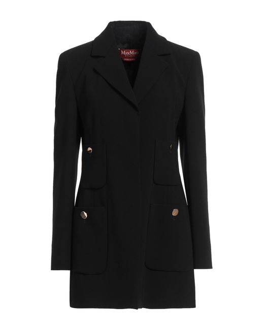 Max Mara Black Blazer Triacetate, Polyester