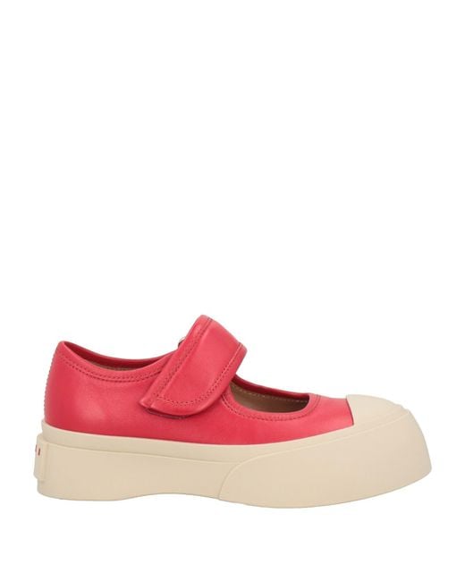 Marni Red Ballet Flats