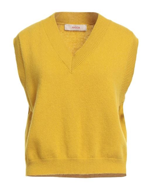 Jucca Yellow Sweater Virgin Wool