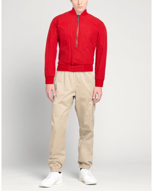 Bikkembergs Red Jacket Polyester for men