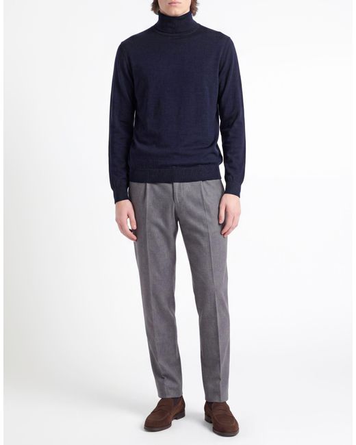 Paul & Shark Blue Midnight Turtleneck Virgin Wool, Silk for men