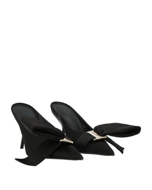 Ferragamo Black Emii 85 T Mules & Clogs Textile Fibers