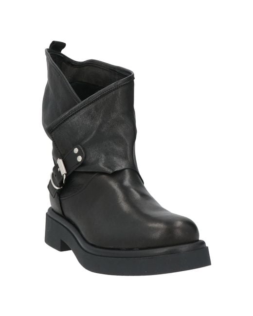 Divine Follie Black Ankle Boots