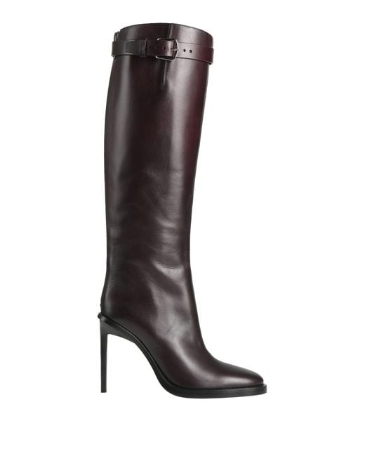 Ann Demeulemeester Brown Boot Leather