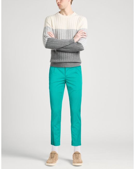 PT Torino Blue Pants Cotton, Elastane for men