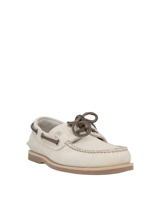 Timberland White Light Loafers Leather for men