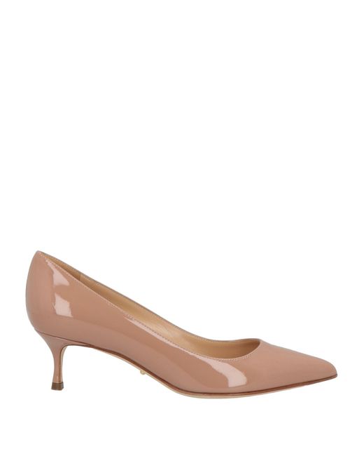 Sergio Rossi Pink Chocolate Pumps Leather