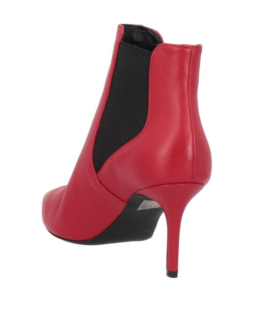 Islo Isabella Lorusso Red Ankle Boots Soft Leather