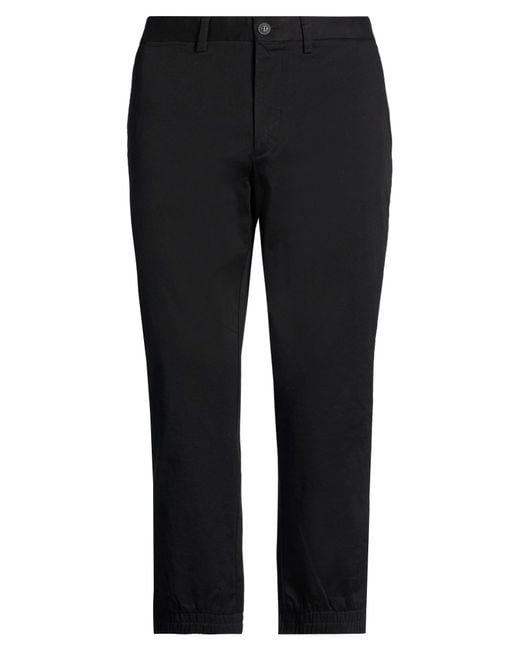 Lacoste Black Pants Cotton, Elastane for men