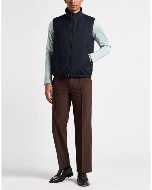 Boglioli Blue Vest Wool, Polyester, Elastane for men
