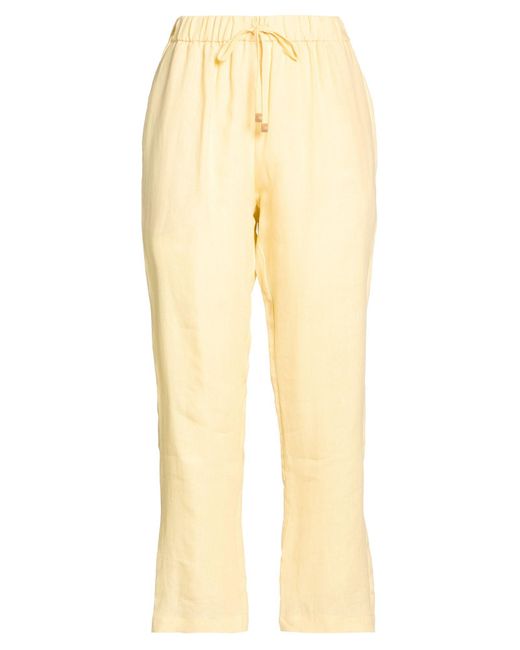 Le Tricot Perugia Yellow Pants Linen