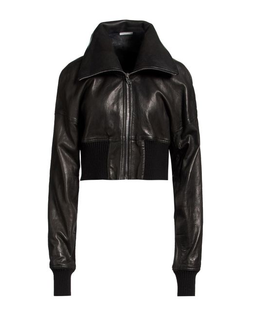 Rick Owens Black Jacket Calfskin