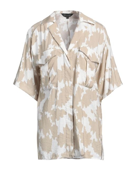 ARMANI EXCHANGE White Shirt Viscose, Polyamide