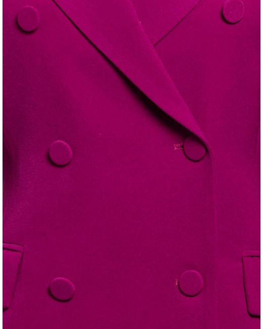 Gattinoni Purple Blazer Polyester, Elastane, Acetate, Viscose