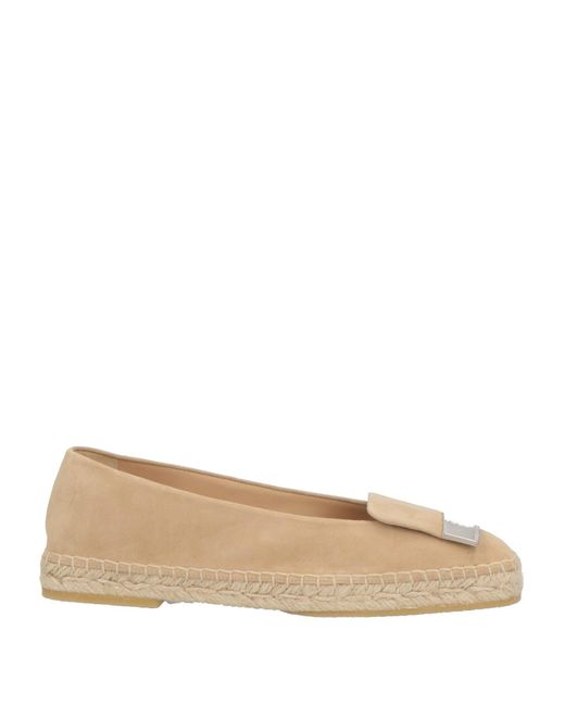 Sergio Rossi Natural Espadrilles Leather