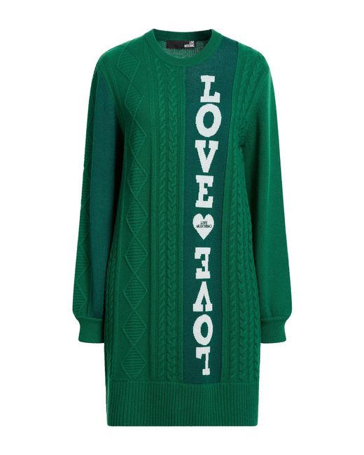 Love Moschino Green Mini Dresses