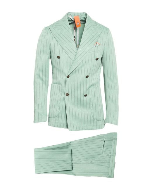 Bharnaba Green Suit Polyester for men