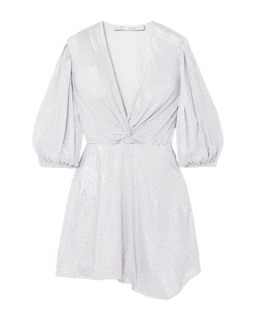 IRO White Mini Dress Viscose, Polyester