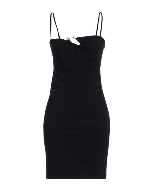 Patrizia Pepe Black Mini Dress Polyamide, Elastane