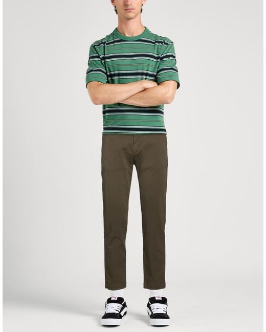 Barena Gray Military Pants Cotton, Elastane for men