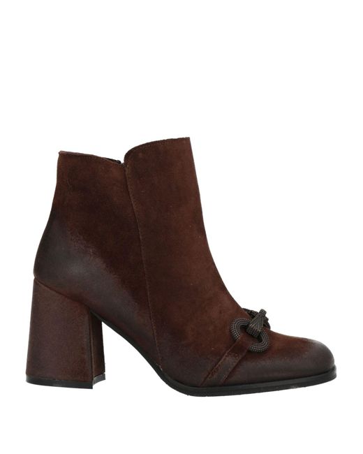 Divine Follie Brown Ankle Boots