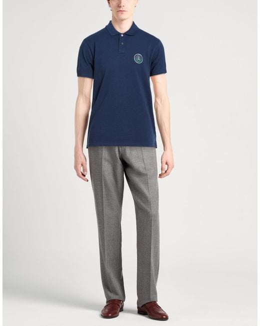 Roberto Cavalli Blue Polo Shirt Cotton for men