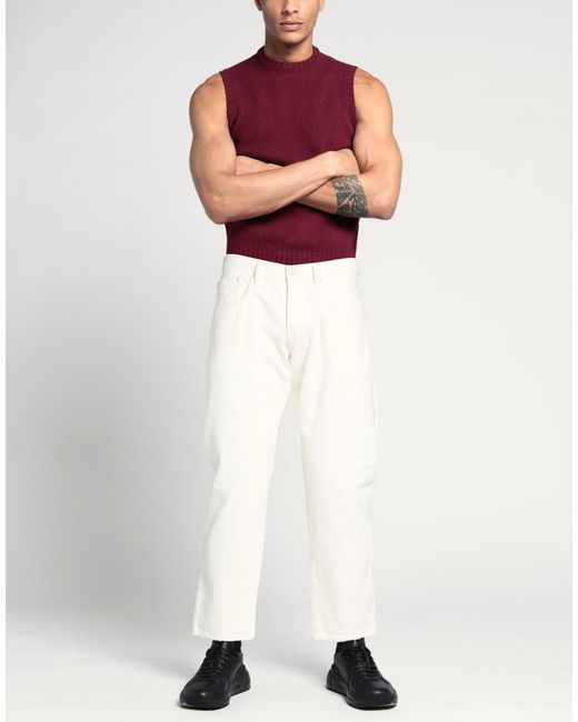 People White Jeans Cotton for men
