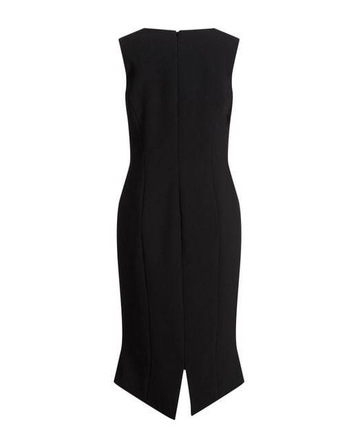 Moschino Black Midi Dress Polyester, Elastane
