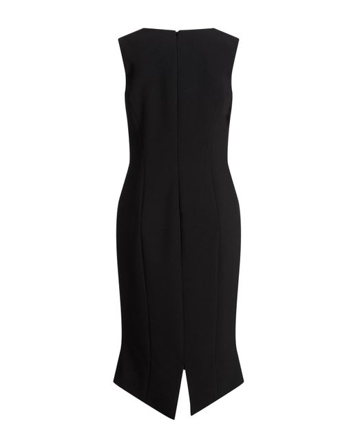 Moschino Black Midi Dress Polyester, Elastane