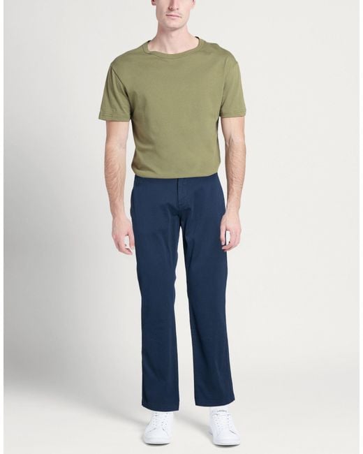 La Martina Blue Pants Cotton, Elastane for men