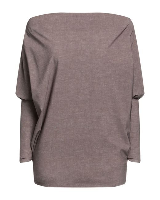 La Petite Robe Di Chiara Boni Brown T-shirt