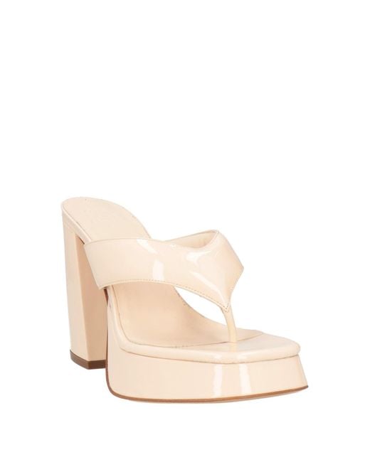 Gia Borghini Natural Thong Sandal Leather