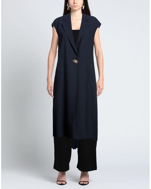 Manteau long et trench Erika Cavallini Semi Couture en coloris Blue