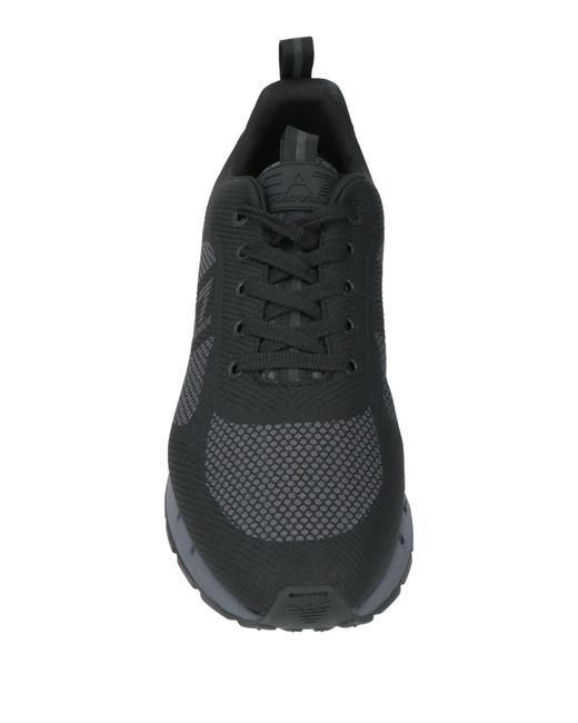 EA7 Black Sneakers Polyester, Polyurethane for men