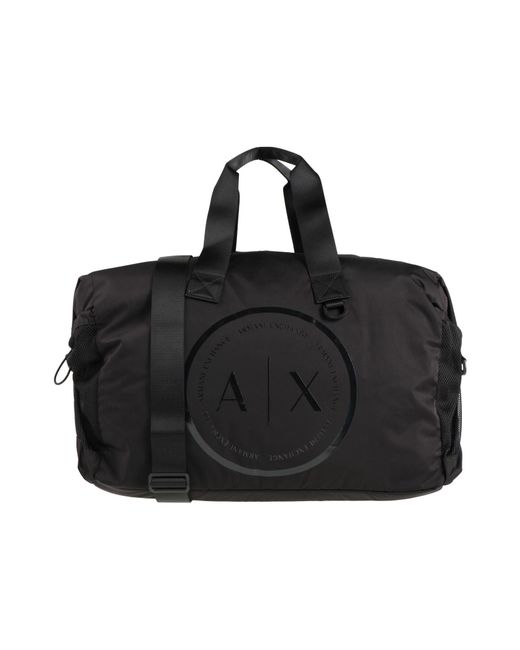 ARMANI EXCHANGE Black Duffel Bags Polyester for men