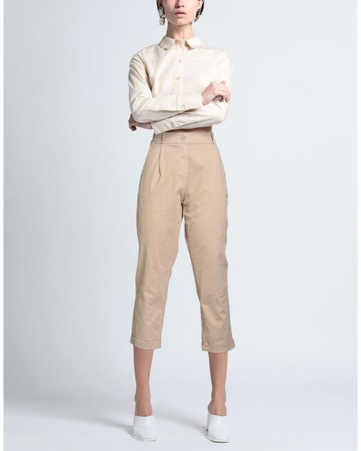 Please Natural Pants Cotton, Elastane