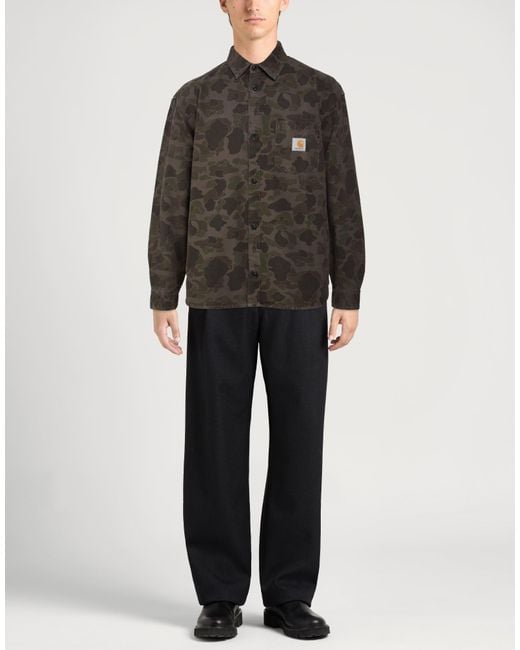 Carhartt Gray Shirt Cotton for men