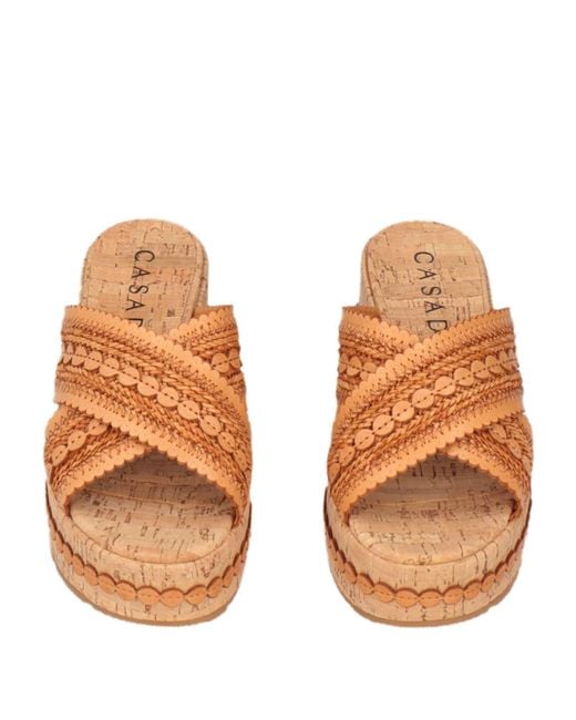 Casadei Brown Mules & Clogs
